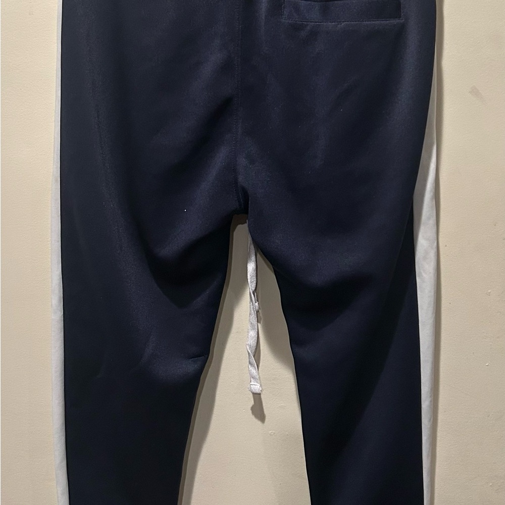 Men's Navy and White Joggers - Picture 2 of 5
